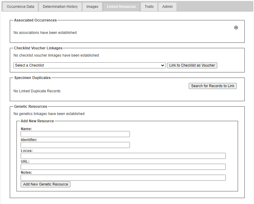 Linked Resources Tab