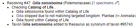 Taxonomy Cleaning Example 3